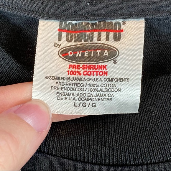 Vintage Oneita Wolf and Motorcycle Tee - Picture 5 of 6